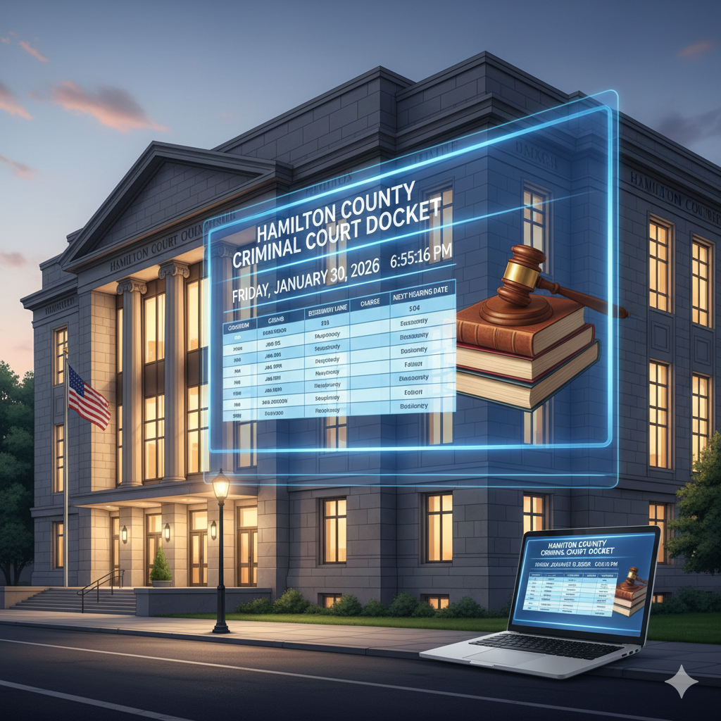 Hamilton County Criminal Court Docket & Ohio Court Records Search by Name (Today’s Cases)