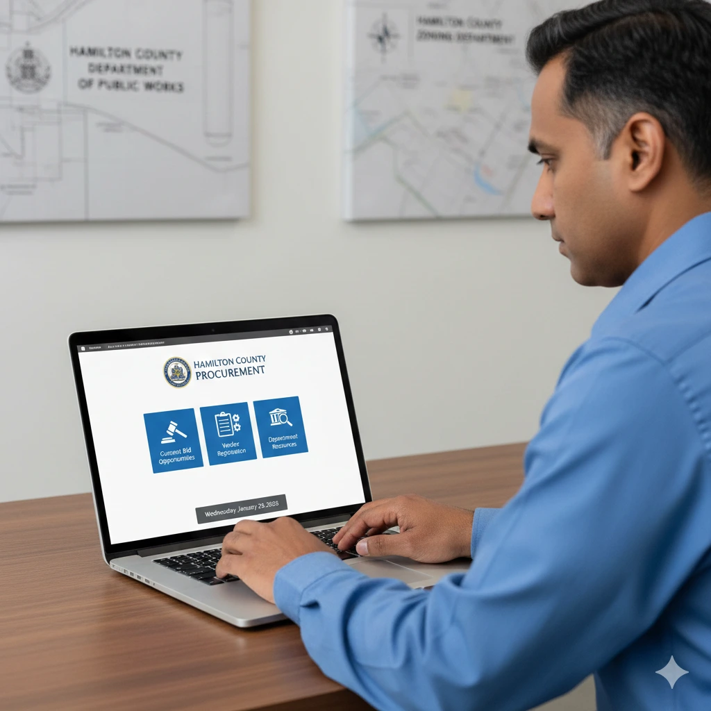 Hamilton County Bids, Vendor Registration & Departments